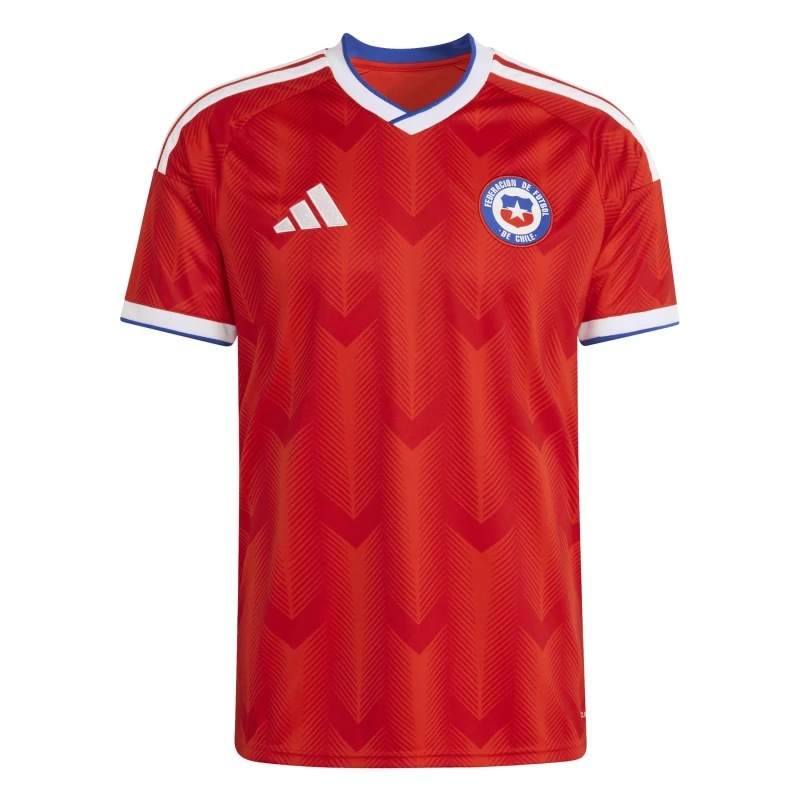 Image of adidas Chile Home Shirt World Cup 2026 Mens Red/White male L