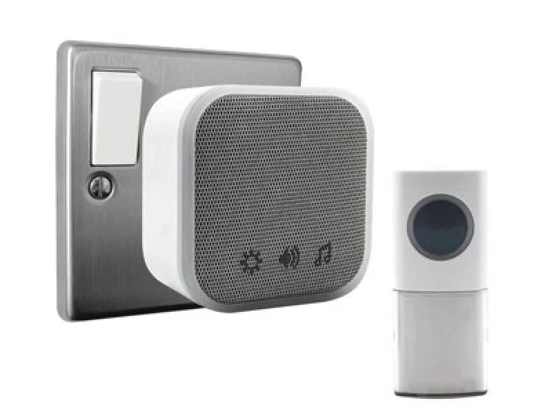 Image of Uni-Com 98477GB + W96001 Plug-in Door Chime, White 98477GB + W96001