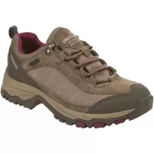 Image of Trespass Womens/Ladies Scree Lace Up Technical Walking Shoes (8 UK) (Brindle)