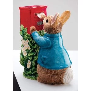 Image of Peter Rabbit Posting a Letter Money Bank