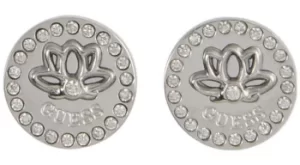 Image of Guess UBE01463RH Womens Solitaire Crystal Set Stud Earrings Jewellery