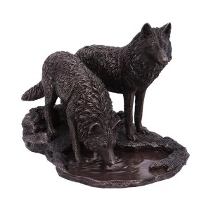 Image of Warriors of Winter Bronze Wolf Figurine