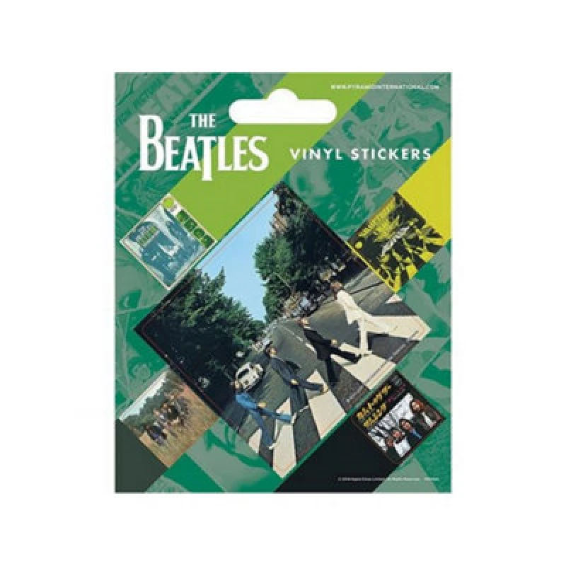 Image of The Beatles The Beatles Vinyl Abbey Road Stickers (Pack of 5) Multi One Size Unisex 5063107814142