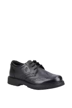 Image of Hush Puppies Black Sally Senior Leather Shoe