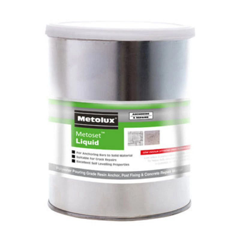 Image of Metolux 2 Part Metoset Liquid Polyester Mortar Crack Repair Weight: 1kg