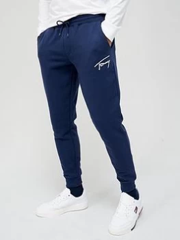 Image of Tommy Jeans Signature Joggers - Twilight Navy, Twilight Navy Size M Men