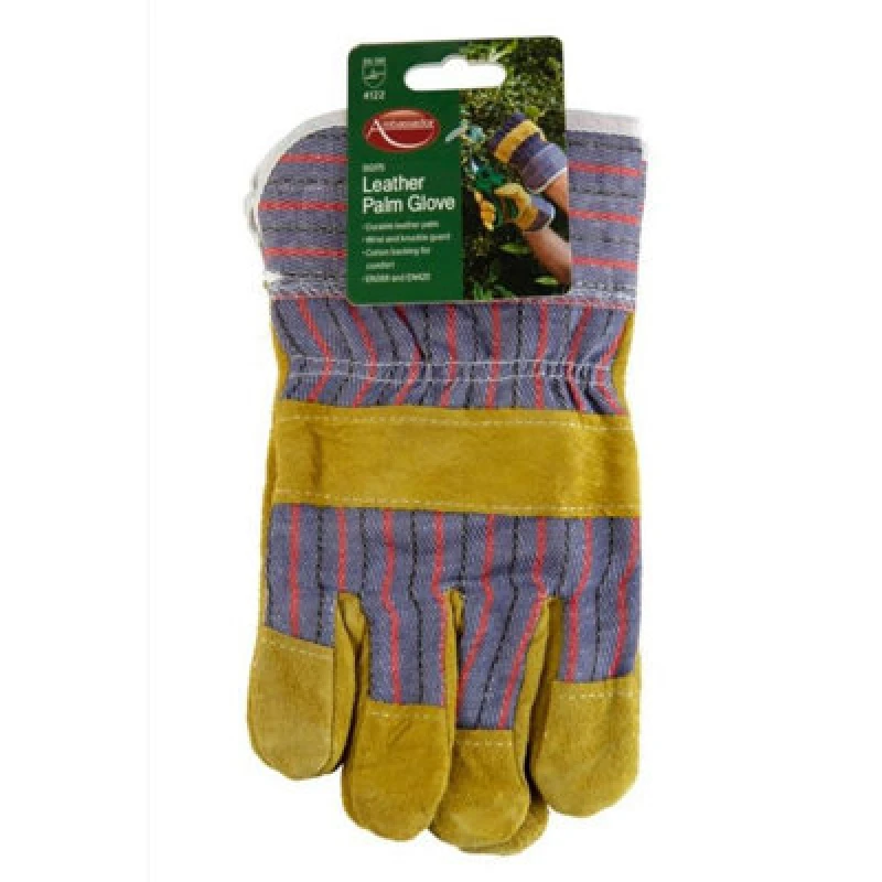 Image of Ambador Unisex Adult Leather Palm Gardening Gloves