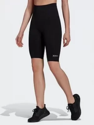 Image of adidas Formotion Sculpt Biker Short Tights, Green Size XL Women