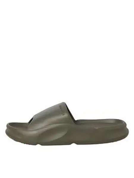 Image of Jack & Jones Jack & Jones Chunky Moulded Sliders - Dark Green Dark Green VUU22 Male 7,8,9,10,11,12