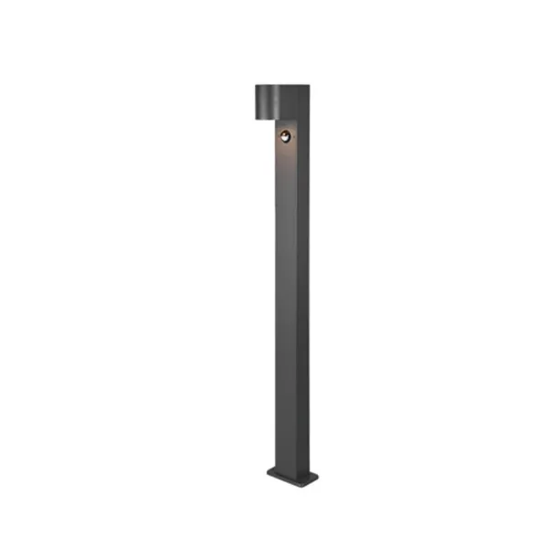 Image of Roya Modern 100cm Outdoor Bollard Anthracite IP44 with PIR
