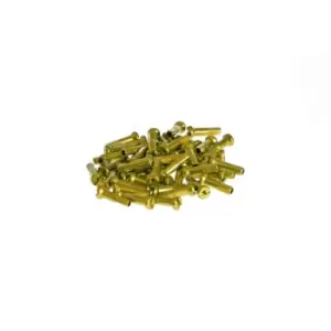 Image of Salt Pro Spoke Nipples 16mm Gold 40pcs