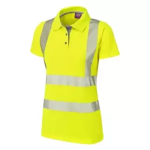 Image of Pippacott ISO 20471 CL 2 Coolviz Plus Womens Polo Shirt Hi-vis YellowSmall