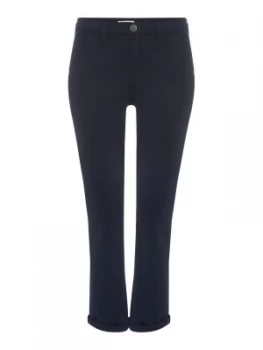 Image of Barbour Cropped Turn Up Eiko Chino Trousers Blue