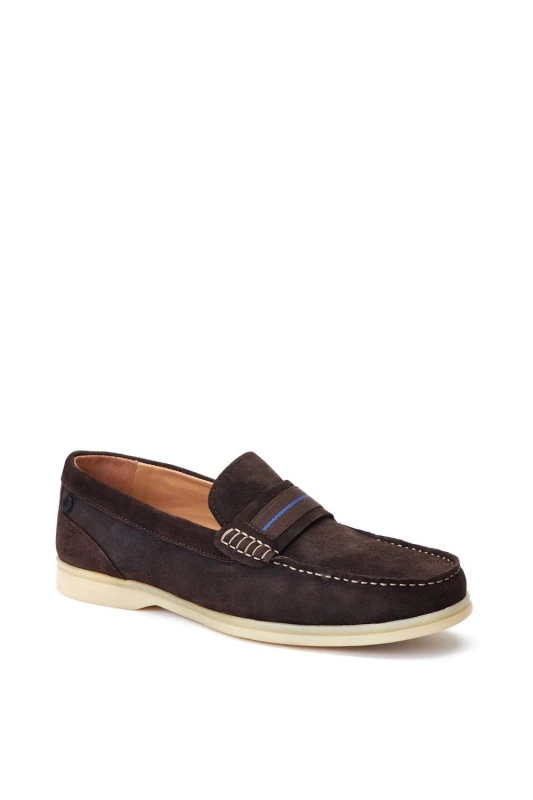Image of Base London Base London Men Drum Loafer in Brown Size: 7 Brown 7 Male 5038538365570