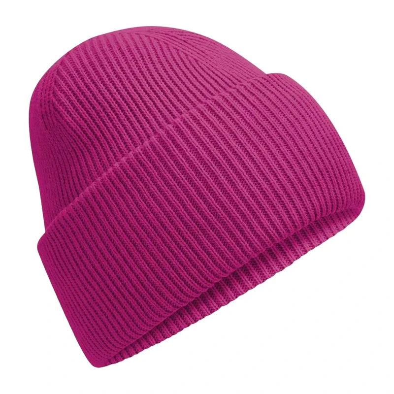 Image of Beechfield Beechfield Men Classic Deep Cuffed Beanie in Fuchsia Fuchsia One Size Male 5063527888402