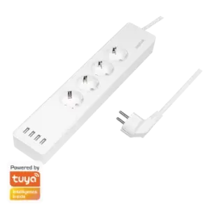 Image of LogiLink WiFi Smart Outlet strip, 4 safety sockets, Tuya...