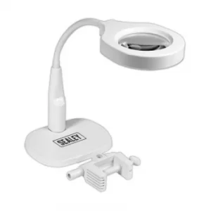 Image of Dimmable Dual Mounting Magnifying Work Light 230V 45 SMD LED