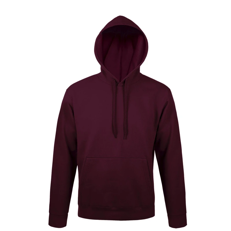 Image of SOL'S Mens Snake Hooded Sweatshirt Hoodie in Burgundy Size: Small Burgundy Male S