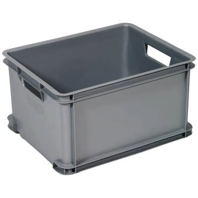 Image of Curver Curver 156011 Storage box Unibox Classic L Stackable (W x H x D) 430 x 235 x 350 mm Silver 156011