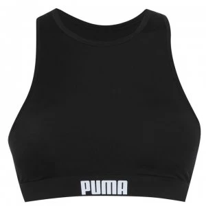 Image of Puma Racer Back Swim Top - Black