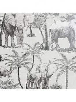 Image of Arthouse Peel & Stick Elephant Grove Charcoal