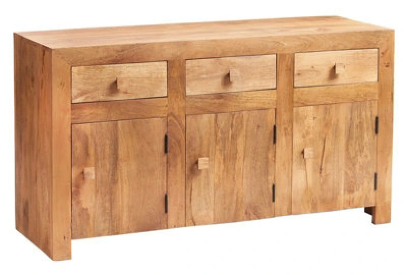 Image of Buttercup Farm Toko Light Mango Large Sideboard - Solid Mango Wood - L45 X W135 X H75 Cm