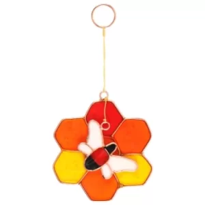 Image of Bee & Honeycomb Sun Catcher