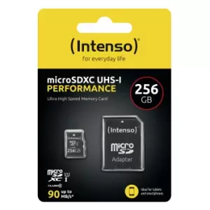 Image of Intenso microSD 256GB UHS-I Perf CL10| Performance Class 10