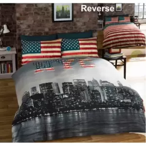 Image of New York City duvet cover set - double