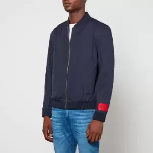 Image of HUGO Mens Ukashi Bomber Jacket - Dark Blue - 52/XL