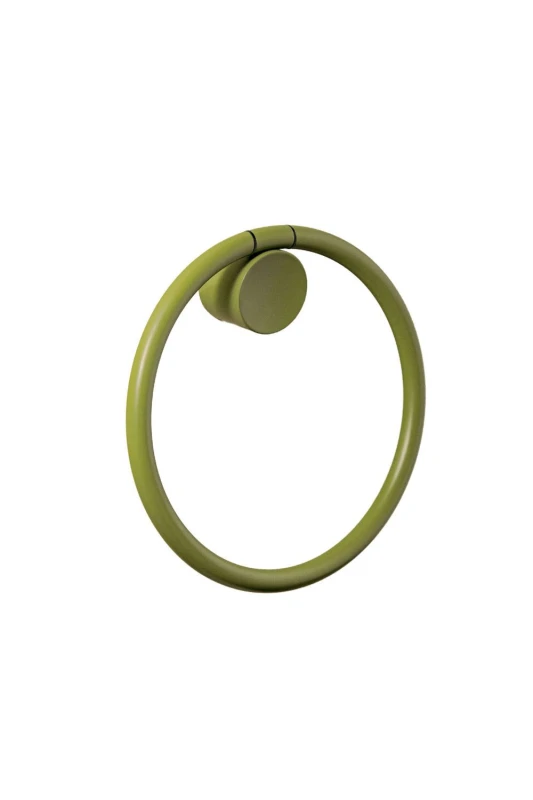 Image of Cosmic Towel Ring, 20cm diam, Green, Award-Winning Design, Geyser Collection in Green Green Unisex