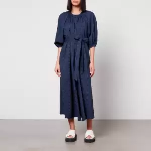 Image of Aligne Hibiscus Seersucker Midi Dress - EU 44/UK 16