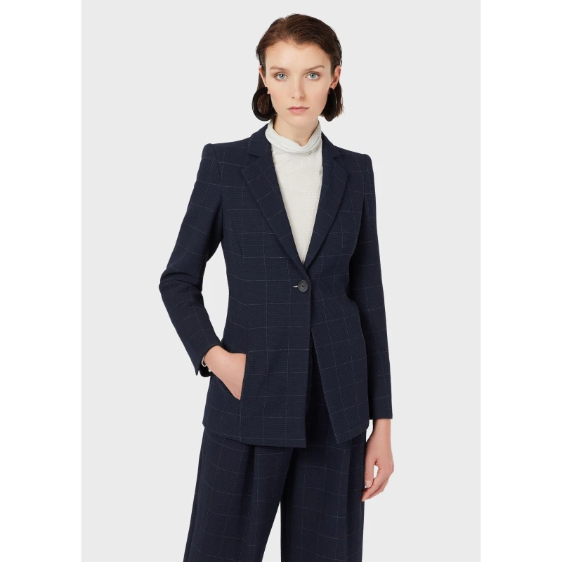 Image of Emporio Armani Emporio chk fabr jkt - Blue Blue 6