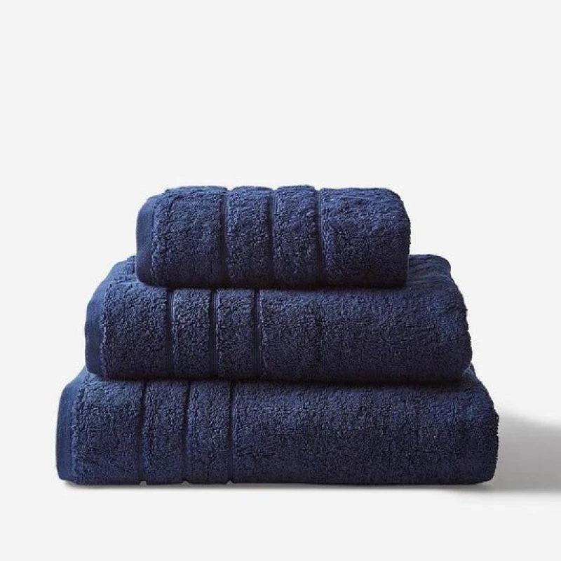 Image of Allure Bath Fashions Hotel Luxury Heavweight Bath Towel in Navy Size: Bath Sheet Navy Unisex Bath Sheet