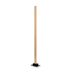 Image of CRAFT Dimmable LED Integrated Floor Lamp Wood, In-Built Switch, 3000K