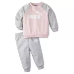 Image of Puma No1 Raglan Crew Neck Set Baby Boys - Grey
