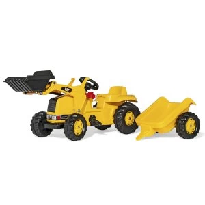 Image of Caterpillar CAT Kids Tractor with Front Loader and Trailer