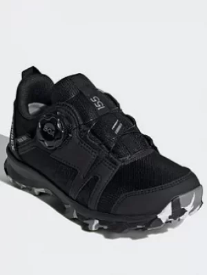 Image of adidas Terrex Agravic Boa Rain.rdy Hiking Shoes, Yellow/Black, Size 4