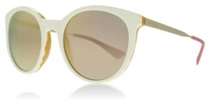 Image of Prada PR17SS Sunglasses Ivory/Yellow VH72D2 53mm
