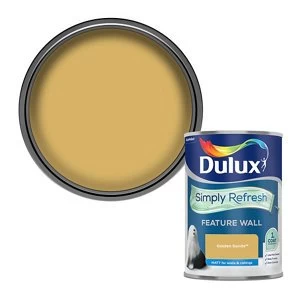 Image of Dulux Simply Refresh Feature Wall Golden Sands Matt Emulsion Paint 1.25L