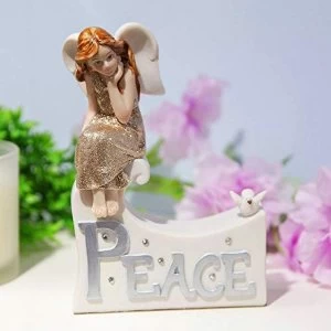 Image of Thoughts Of You Angel Figurine - Peace