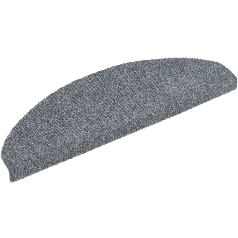 Image of VIDAXL Vidaxl - Stair Mats Self-adhesive 5 pcs 65x21x4cm Light Grey Half Round Large 149704