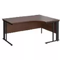 Image of Dams International Right Hand Ergonomic Desk MCM16ERKW 1,600 x 1,200 x 725 mm