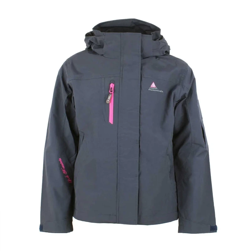 Image of Peak Mountain Girl's parka Peak Mountain Galani Noir Female 12 ans GALANI/BG/B-CARBONE