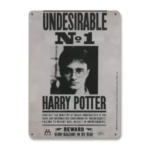 Image of Harry Potter Tin Sign Undesirable No. 1 15 x 21 cm