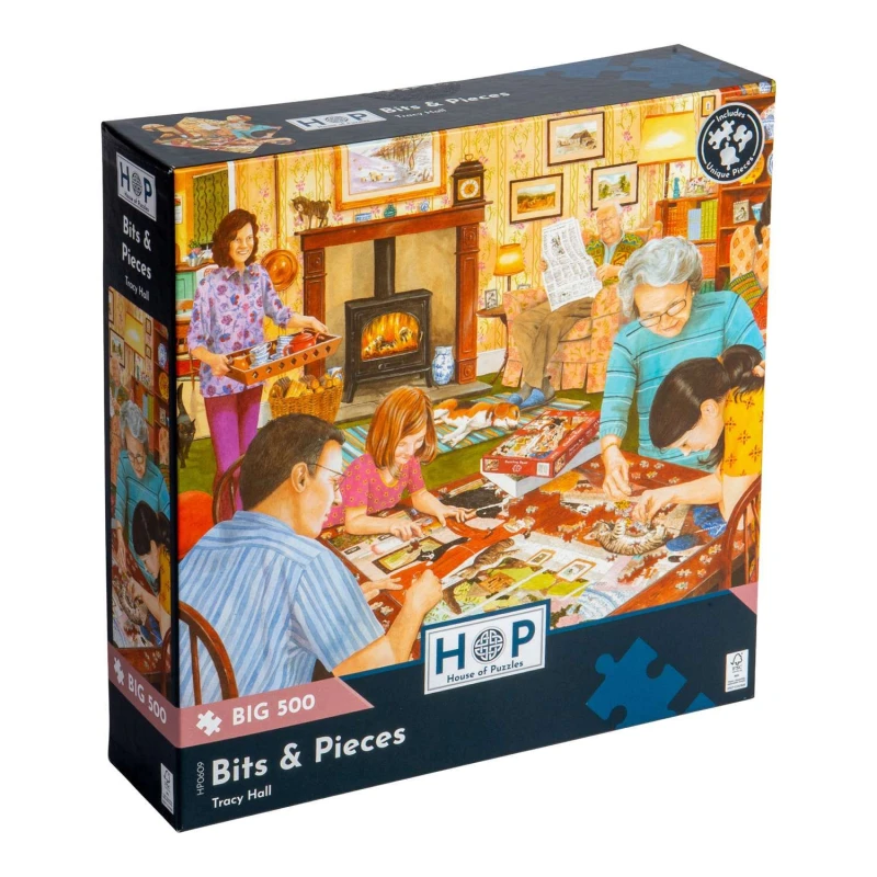 Image of The House Of Puzzles Bits & Pieces, BIG 500 Piece Jigsaw Puzzle Multi unisex