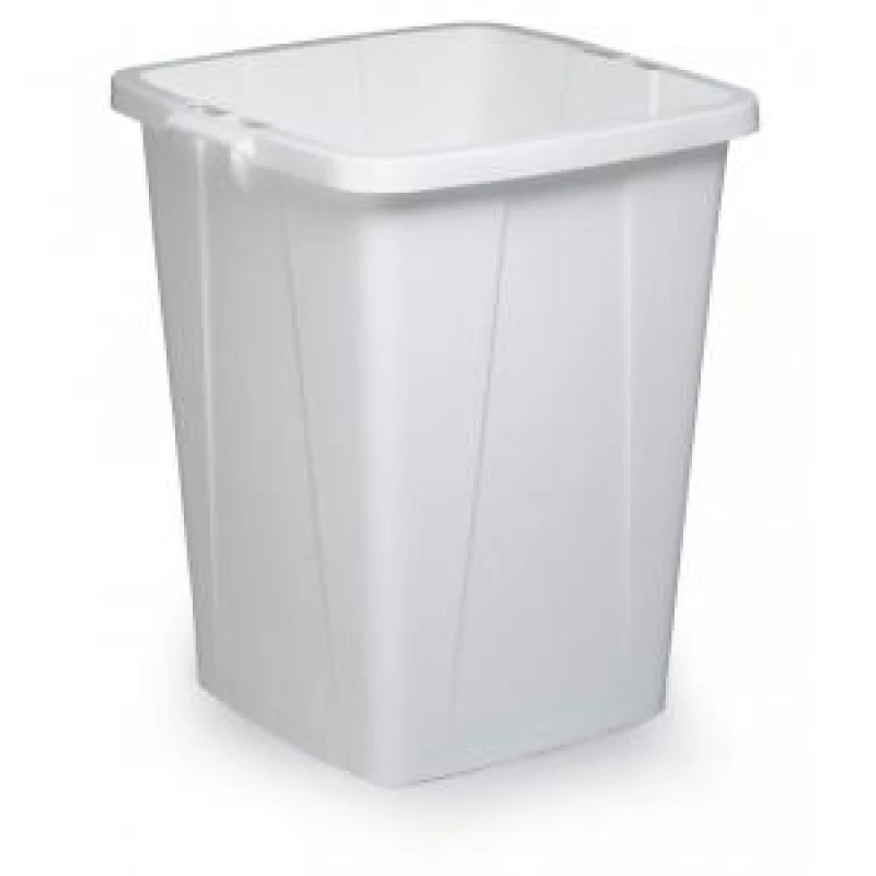 Image of Durable DURABIN 90L Square - Food & Freezer Safe Waste Recycling Bin - White White unisex