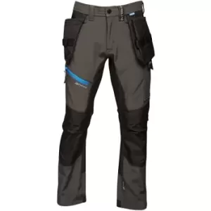 Image of Regatta Mens Strategic Softshell Work Trousers (40R) (Ash) - Ash