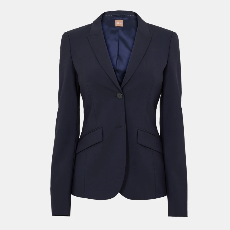 Image of Boss Womens Julea Blazer Open Blue female 4 (XXS)