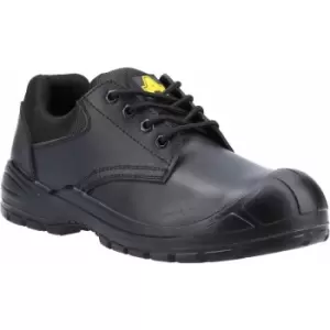 Image of Amblers Unisex Adult 66 Leather Safety Shoes (8 UK) (Black) - Black